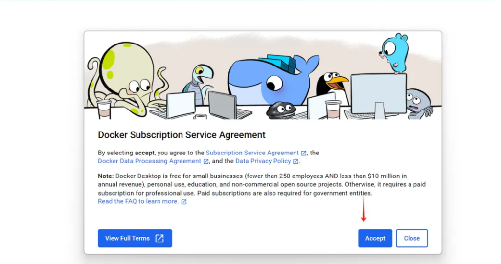 点击 accept 示意图